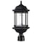 Nuvo Hopkins Outdoor Large Post Lantern 1 Light Matte Black Finish 60/6115 - alternate 1